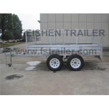 Tandem cage trailer TC105 with 600mm high cage